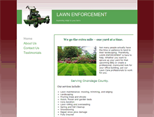 Tablet Screenshot of lawnenforcement1.com
